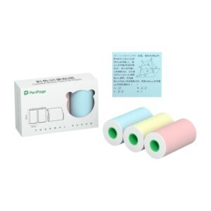 F2C 3 Receipt Color Rolls Thermal Printing Paper 57x15 mm/ 2.17x1.18 Inch Photo Paper Clear Printing for PeriPage A6 Pocket Mini Thermal Printer
